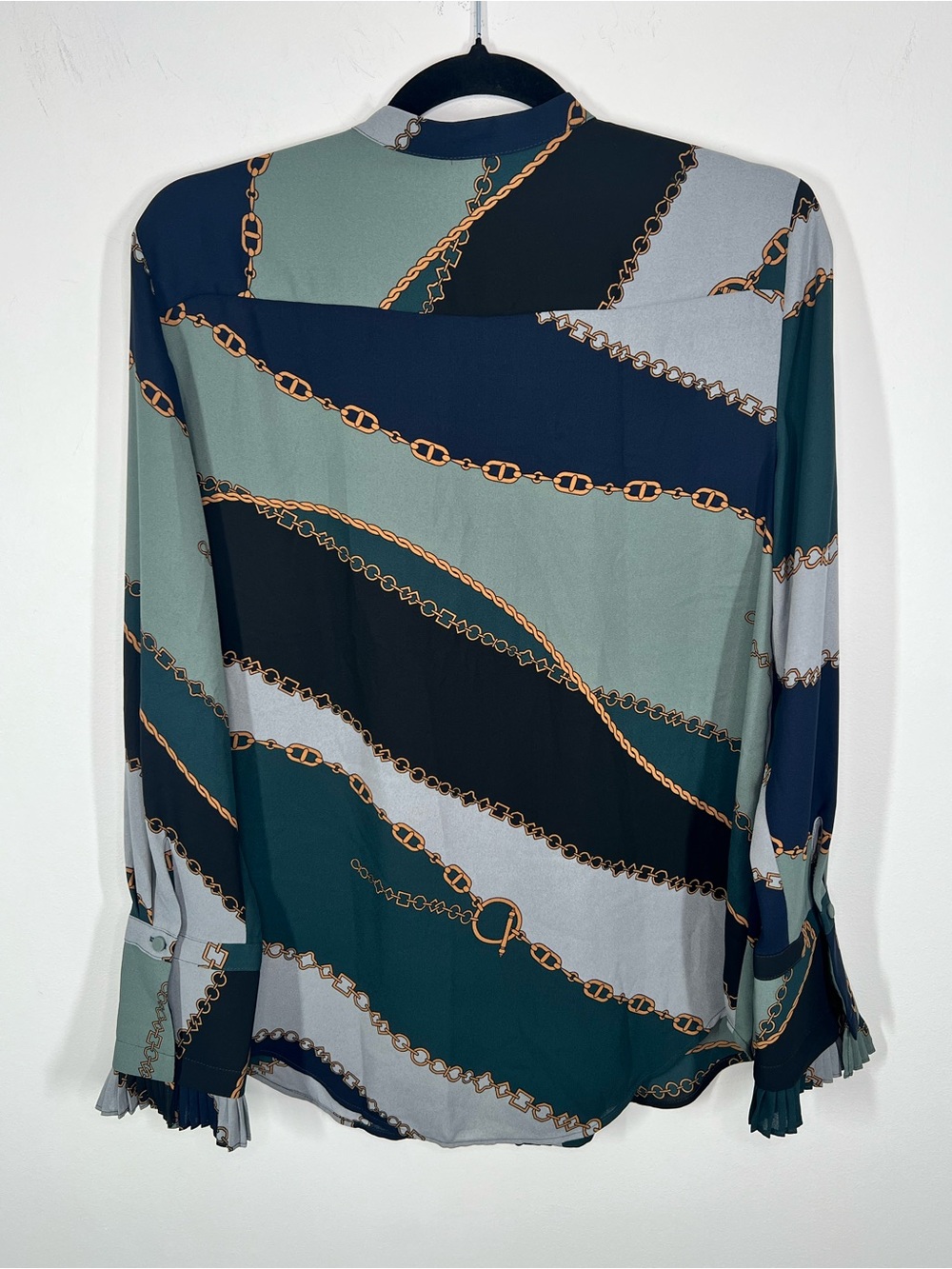 Anne Taylor Chainlink Ruffle Blouse Small - Picture 5 of 8